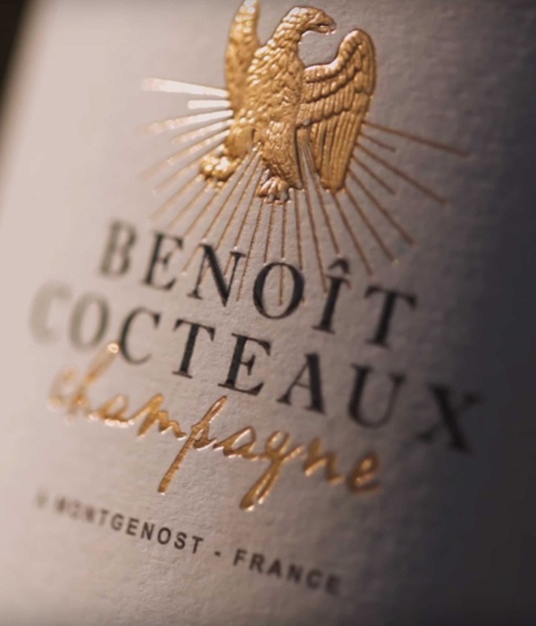 Etiquette champagne Benoit Cocteaux - Agence Discovery