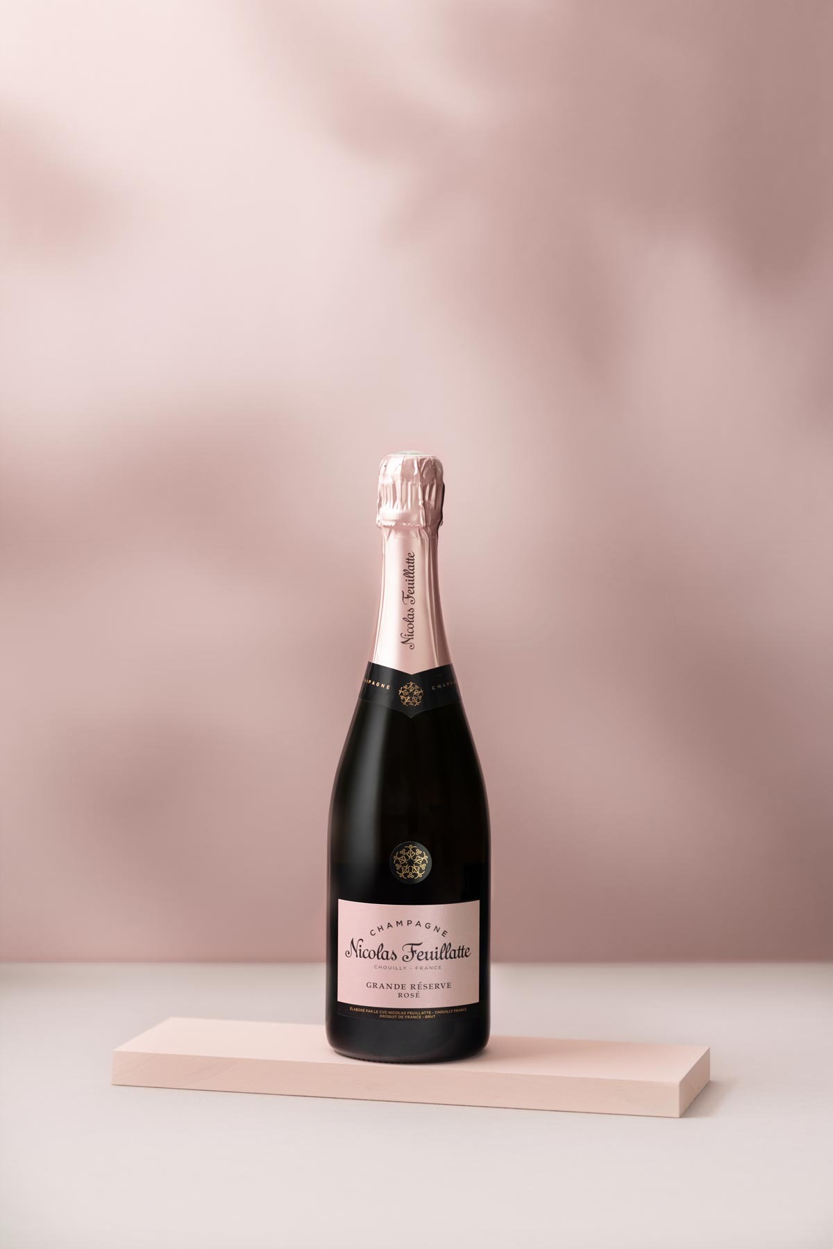 Cuvée Grande Réserve Rosé Champagne NIcolas Feuillatte boutique Amazon | Réalisation Agence Discovery - Reims & Paris
