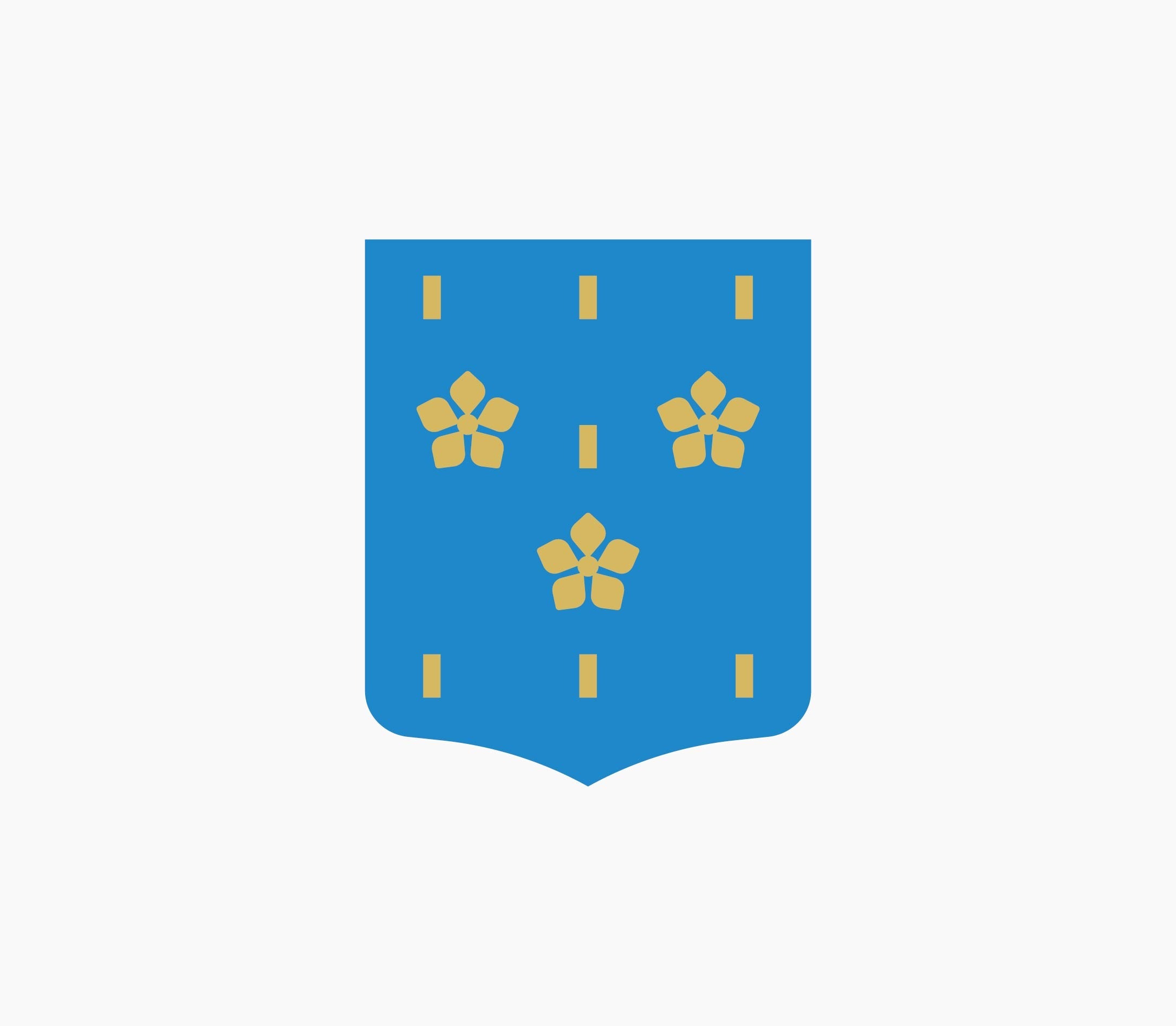 Blason du nouveau logo de la plateforme de marque de la Cave de Lugny | Réalisation Discovery - agence de communication Reims & Paris