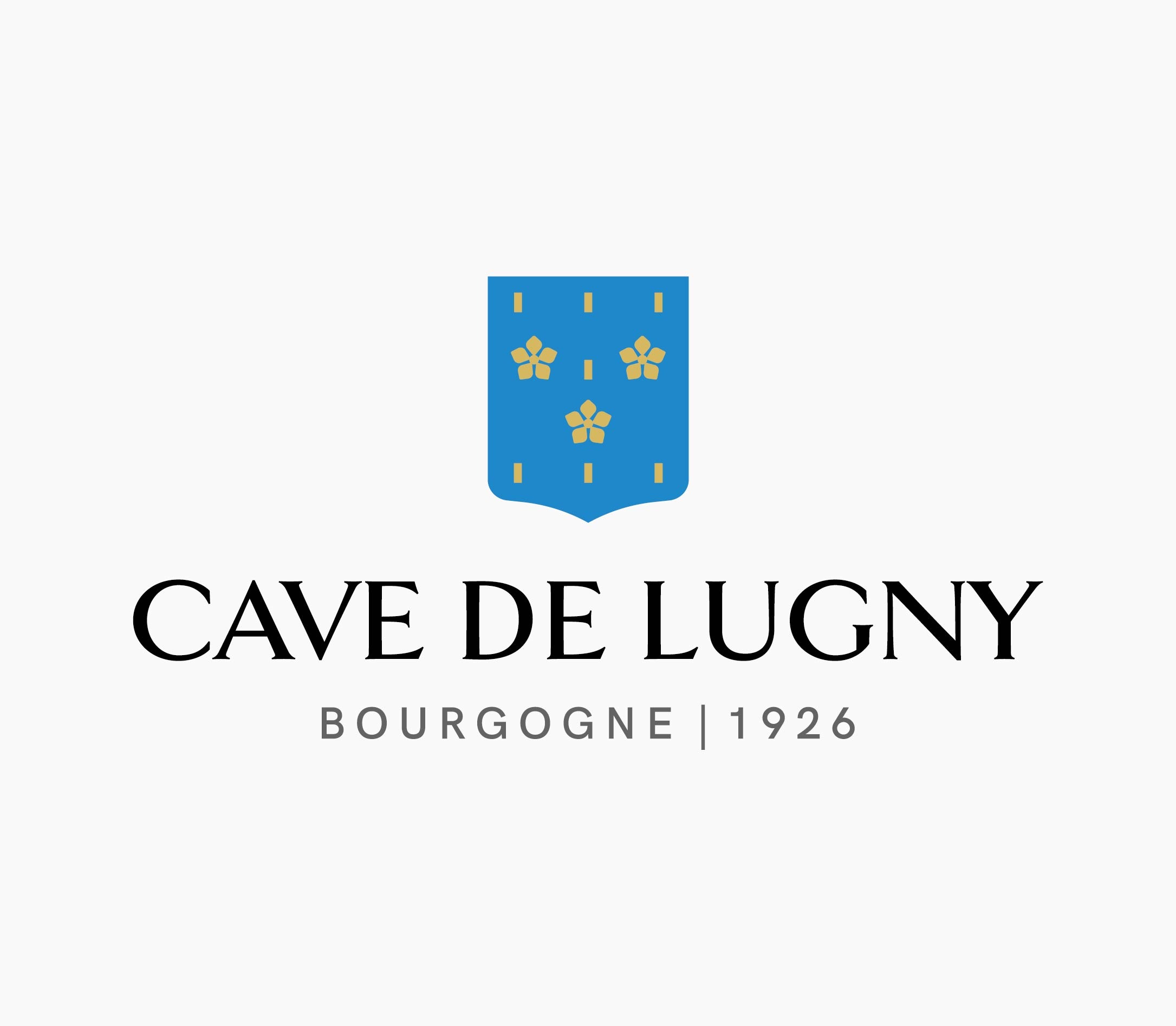 Nouveau logo de la plateforme de marque de la Cave de Lugny | Réalisation Discovery - agence de communication Reims & Paris