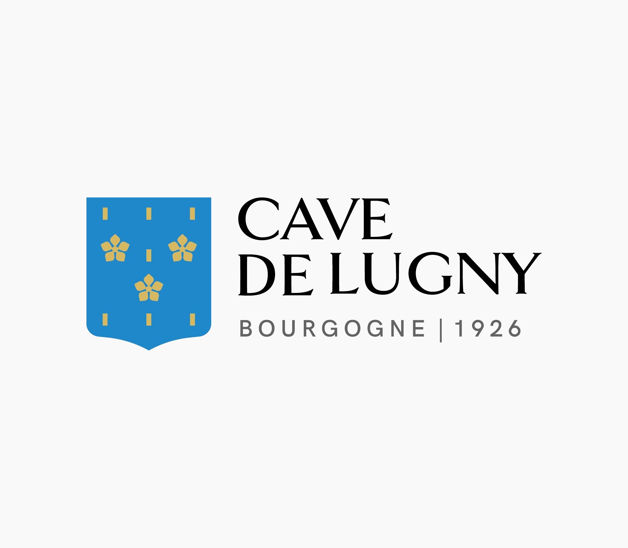 Déclinaison du nouveau logo de la plateforme de marque de la Cave de Lugny | Réalisation Discovery - agence de communication Reims & Paris