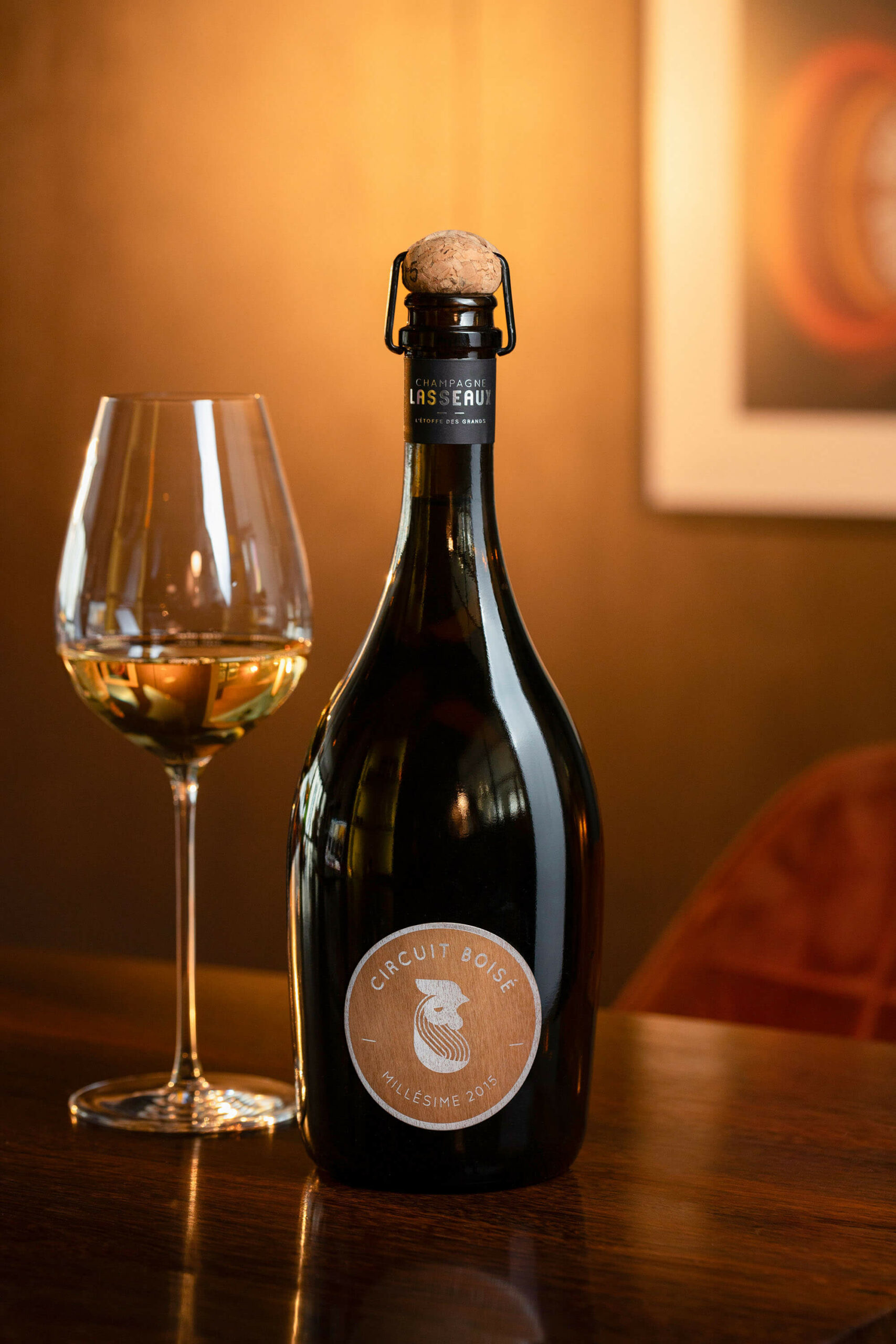 Bouteille de champagne Circuit Boisé du Champagne Lasseaux | Agence Discovery